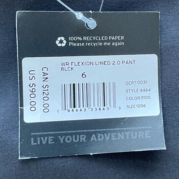 Eddie Bauer Flexion Lined 2.0 Pant - Black, Women's Size 6 - Picture 2 of 6